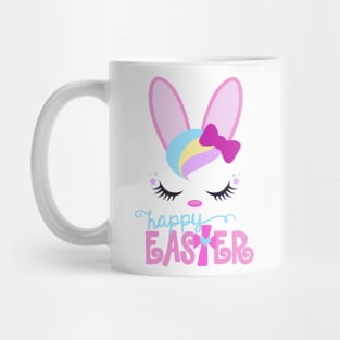 HAPPY EASTER Bunny Sleeping Face Christian Girls Women Gift Mug